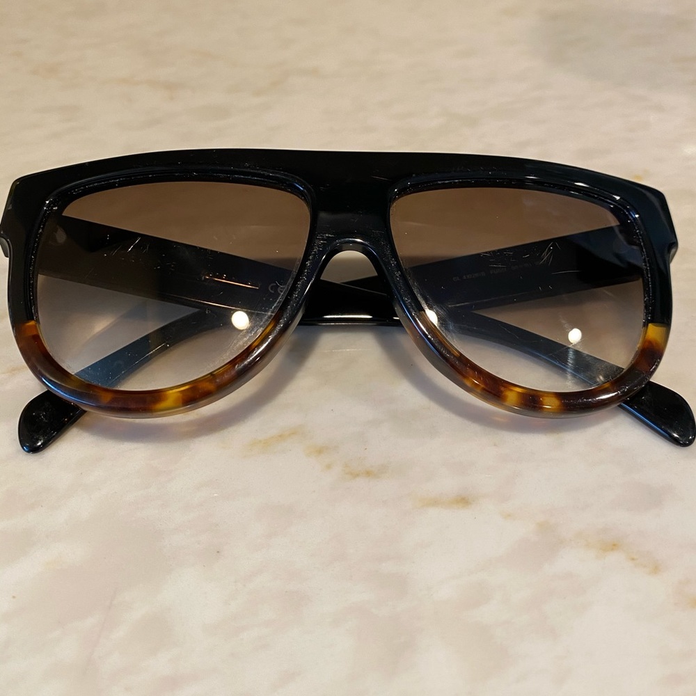 Celine Flattop Aviators in Acetate